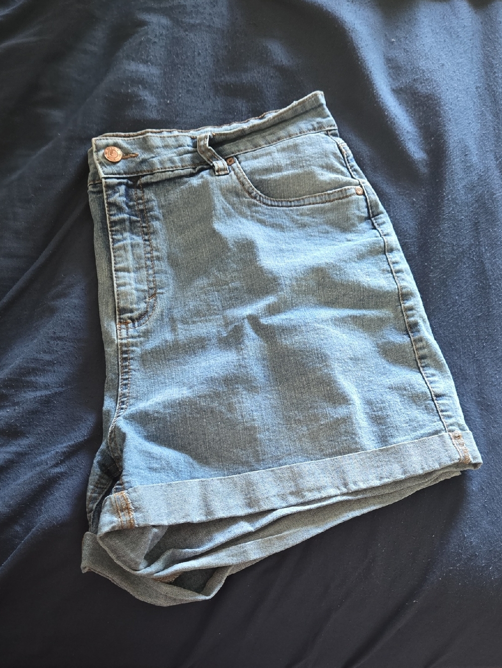 Light Wash Denim Shorts - Free With Purchase